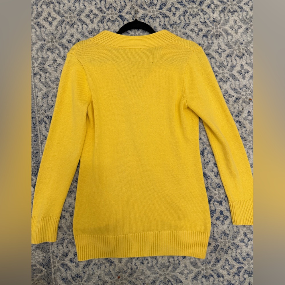 Pendleton Yellow Button Up Boyfriend Sweater Card… - image 4